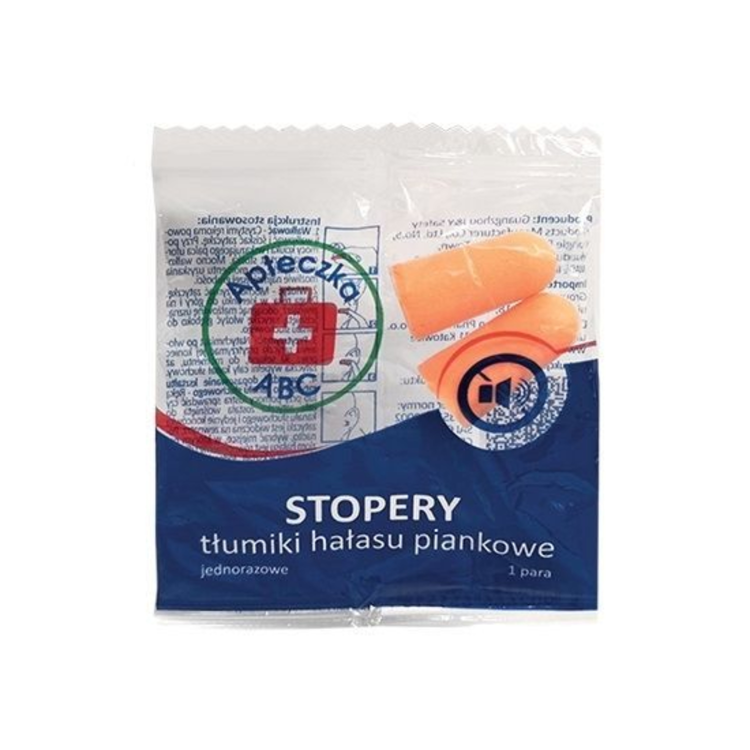 Silesian pharma - apteczka abc, stopery tłumiki hałasu piankowe, 1 para