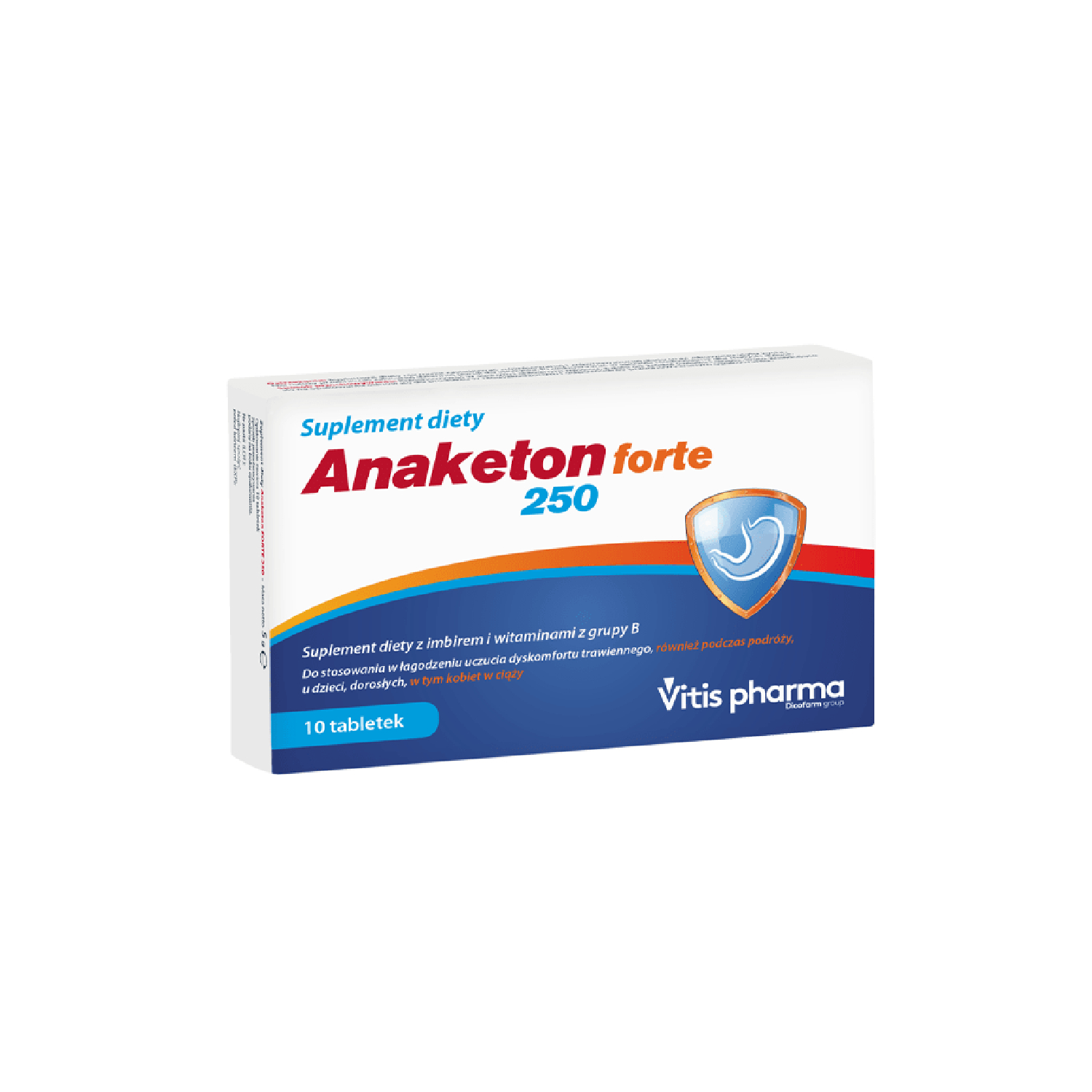 Anaketon forte 250, 10 tabletek