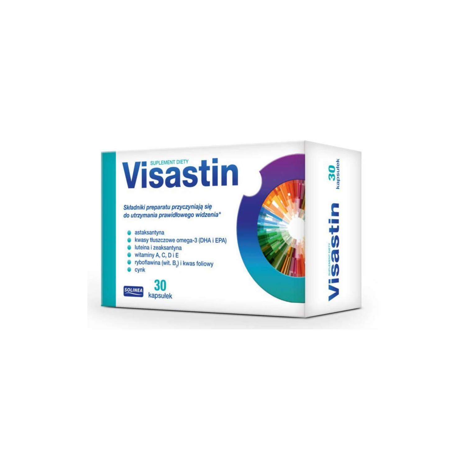 Visastin - utrzymanie prawidłowego widzenia, 30 kapsułek