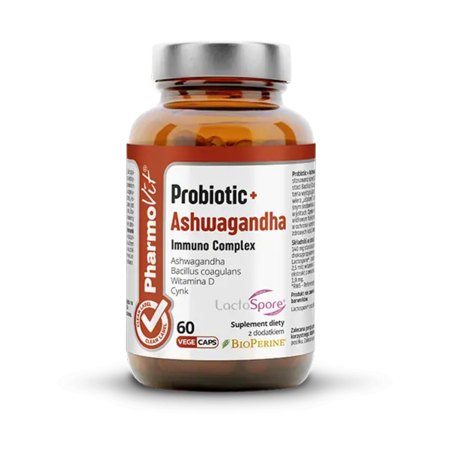 Pharmovit probiotic i ashwagandha, 60 kapsułek