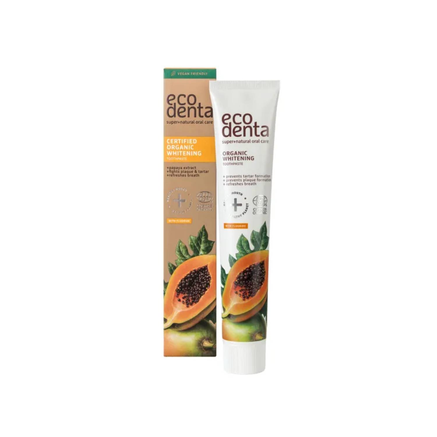 Ecodenta - organiczna pasta wybielająca z papają, 75 ml