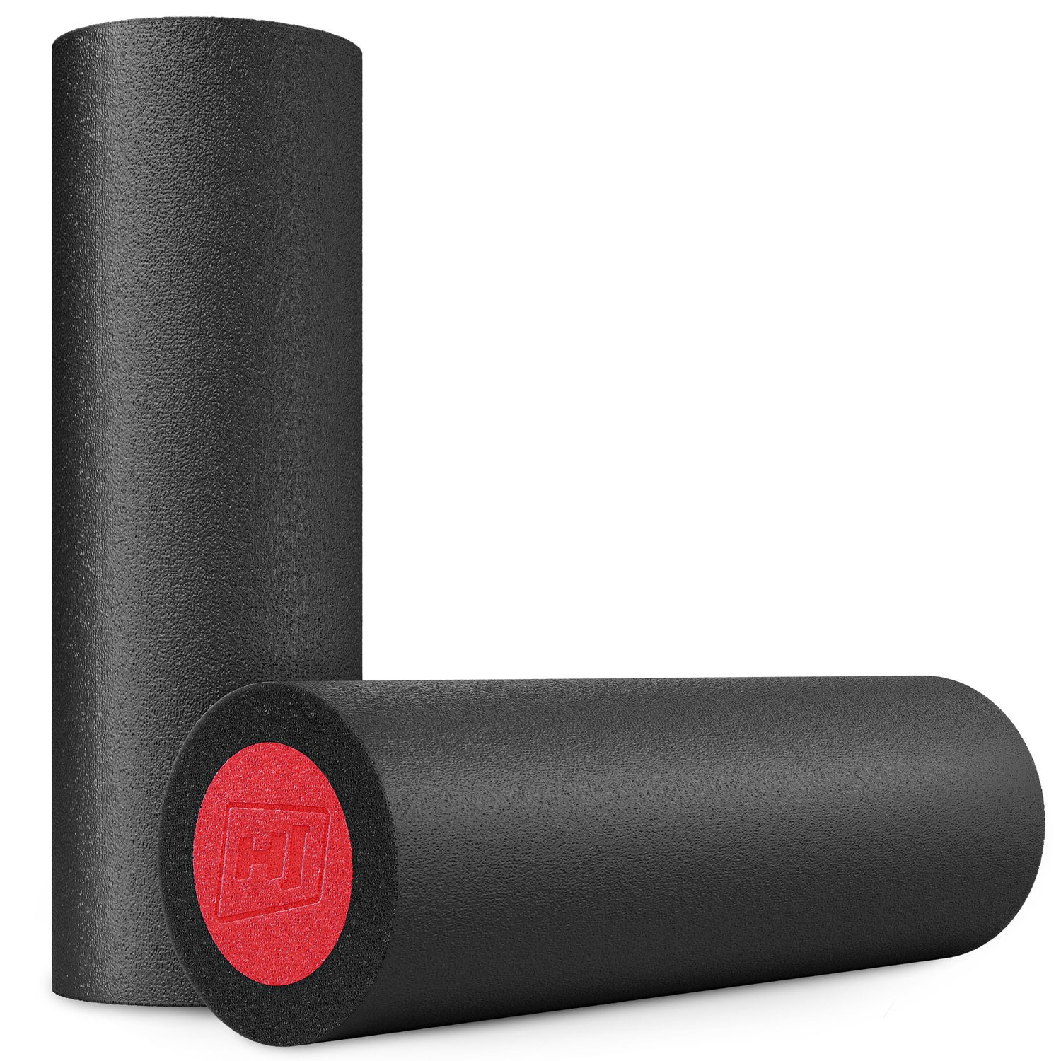 Faszienrolle aus EPE 45cm schwarz/rot