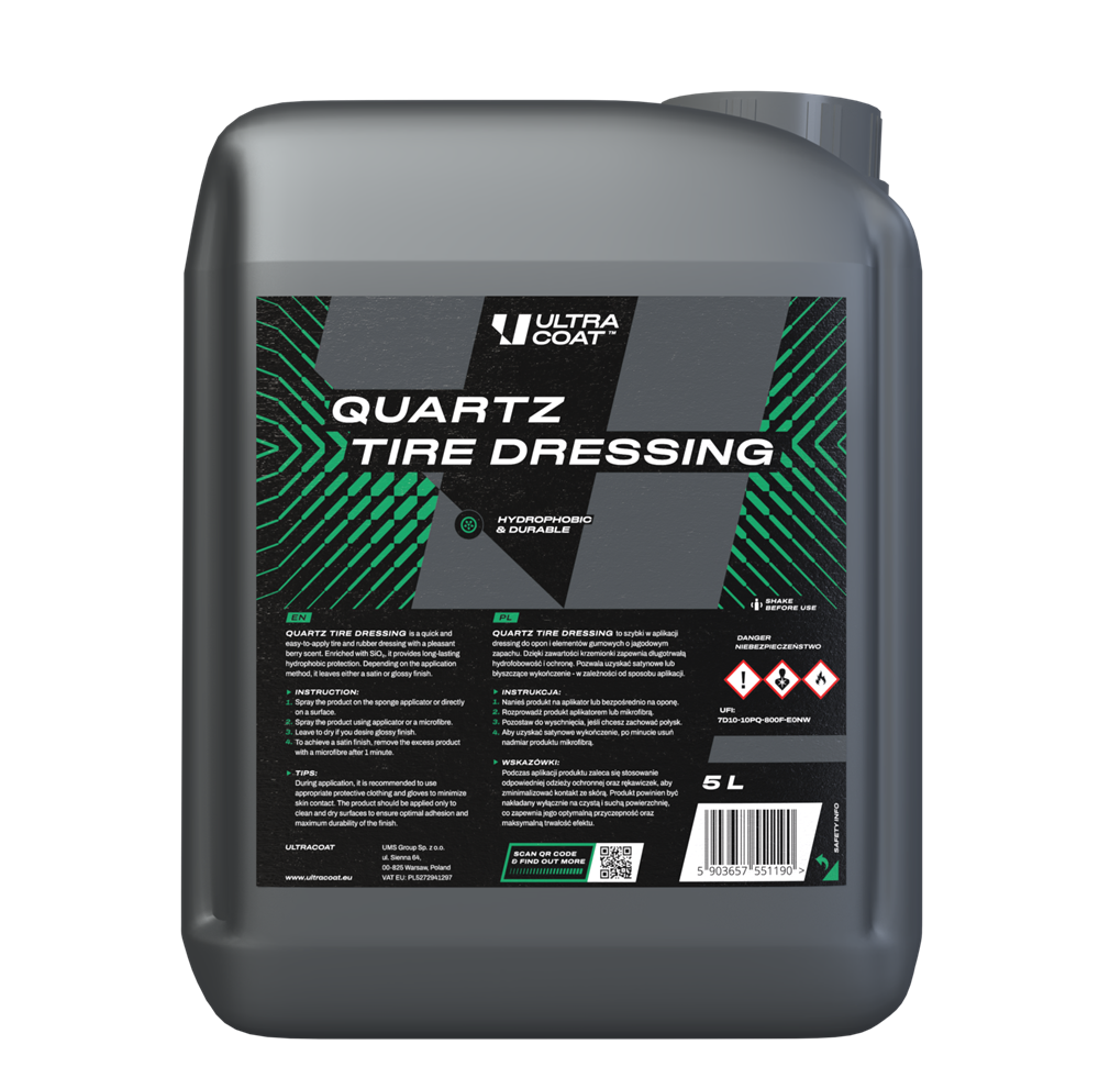 Ultracoat Quartz Tire Dressing 5L - dressing do opon z dodatkiem kwarcu