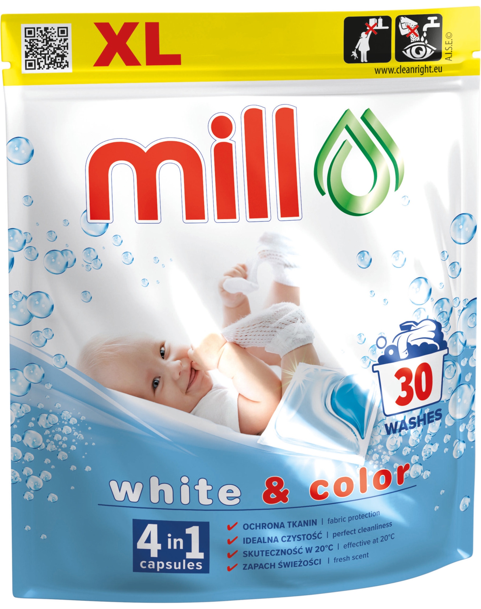 Kapsułki do prania BABY 30 szt do pralki Amica