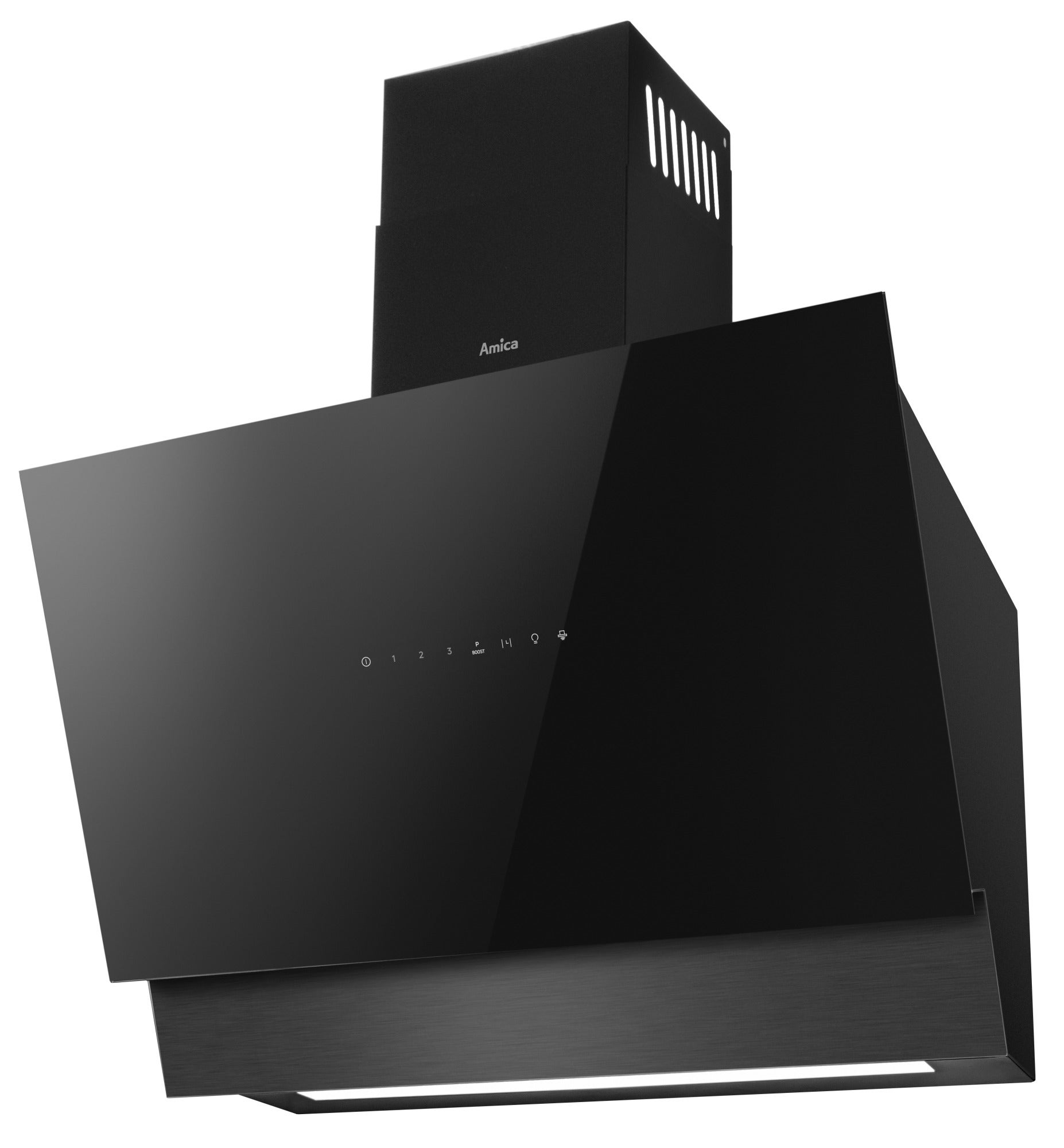Okap kominowy Amica OKC6651BIS HC Stal malowana na czarno 60 cm Rodzaj sterowania: Sensorowe Tryb pracy: Wyciąg/Pochłaniacz