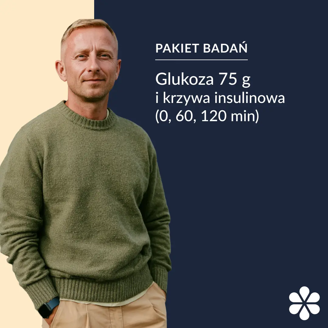 Glukoza 75 g i insulina (0, 60, 120 min)
