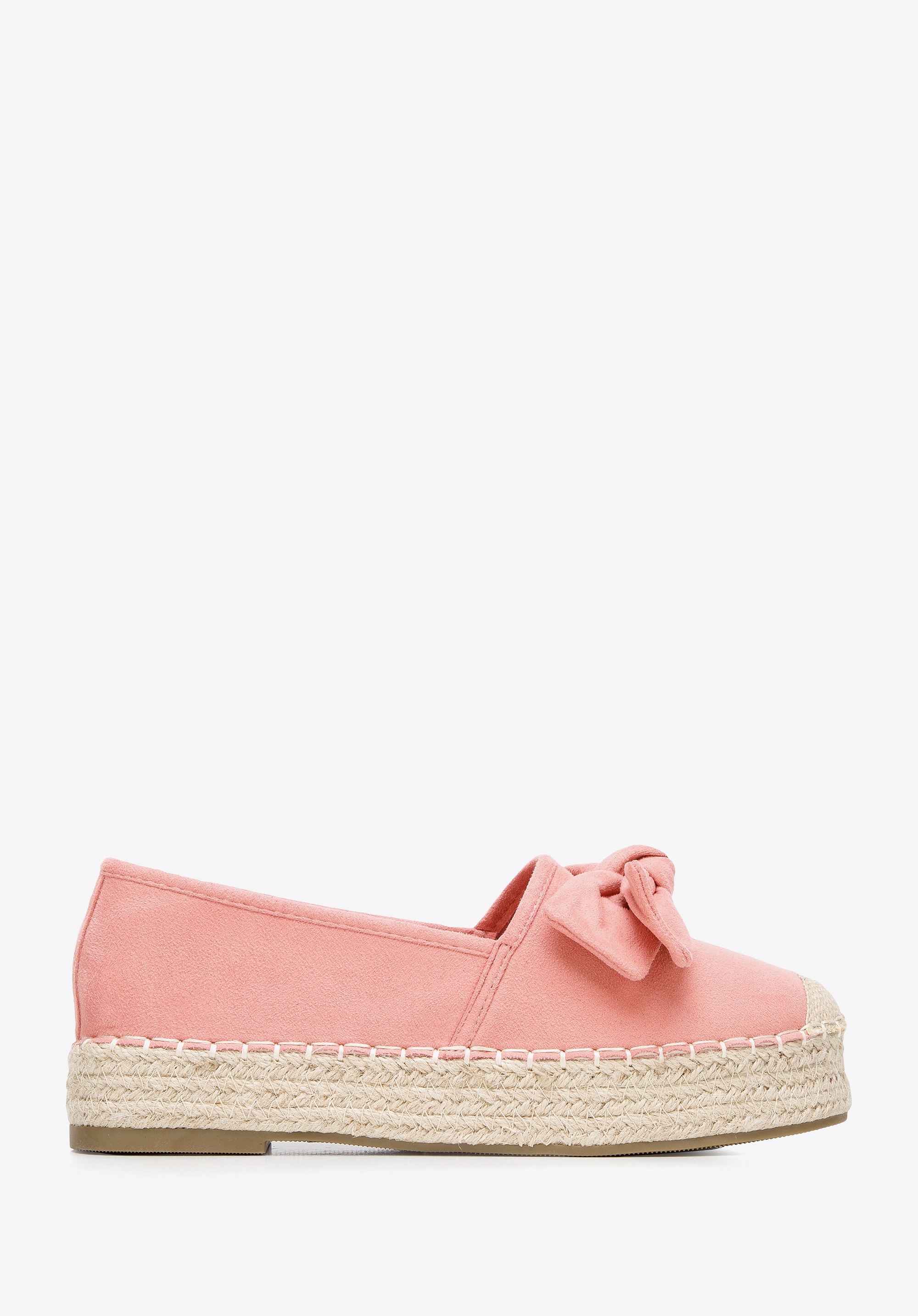 Damskie espadryle z kokardą