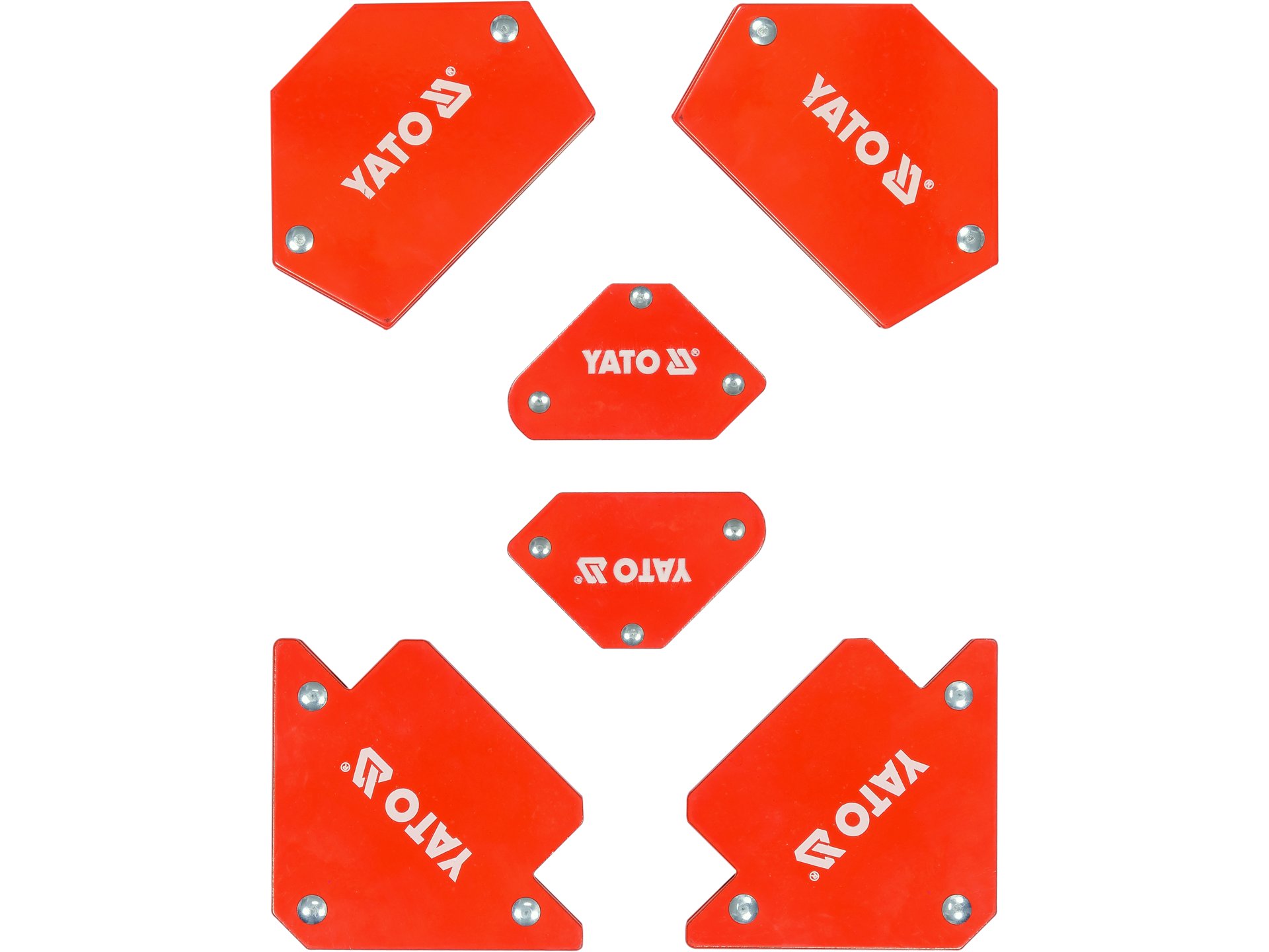 Zestaw kątowników spawalniczych YATO magnetycznych 6 szt.uk YT-08679
