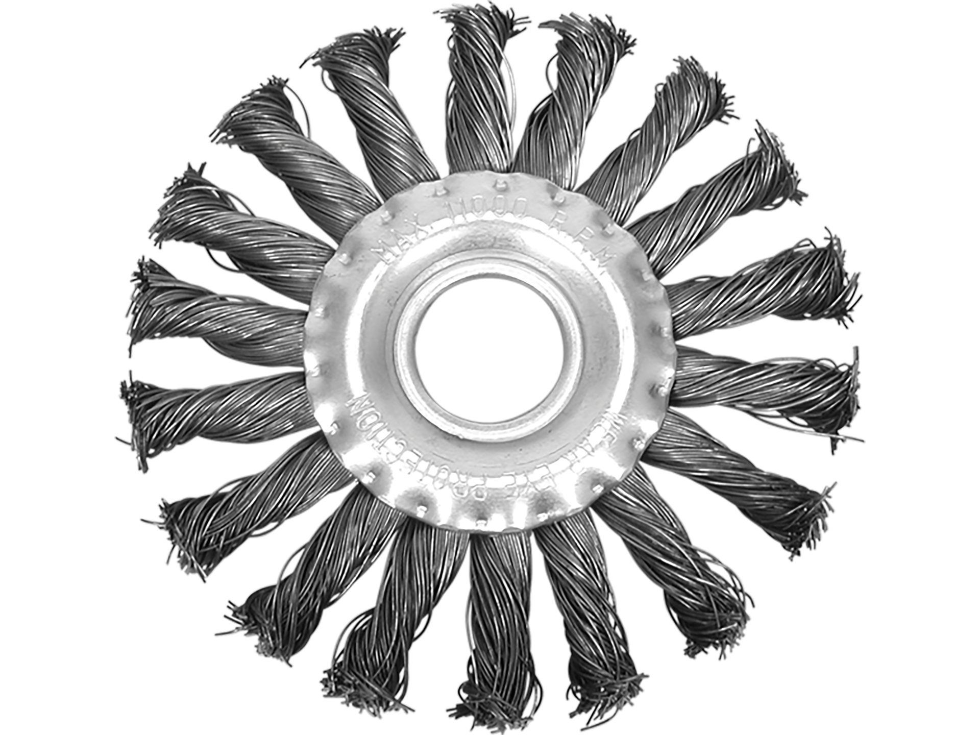 Szczotka tarczowa VOREL czołowa 100mm do szlifierki otwór 22.2mm 06981