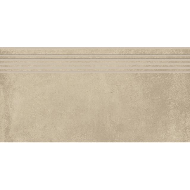 Gres szkliwiony stopnica FOGGY NIGHT cream mat 29,8x59,8 gat. I