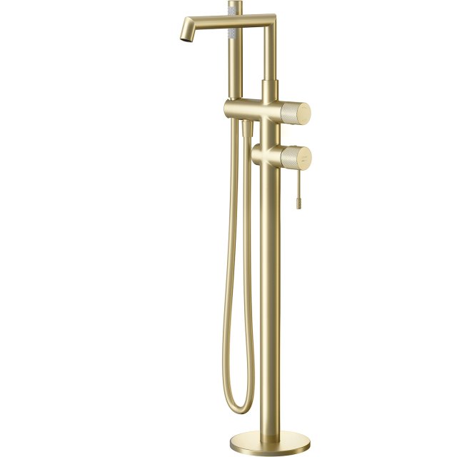 CERSANIT Bateria wannowa wolnostojąca ZEN złoty mat S1001-165