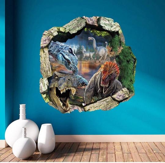 Naklejka 3D Dinozaury fototapeta 50x50cm