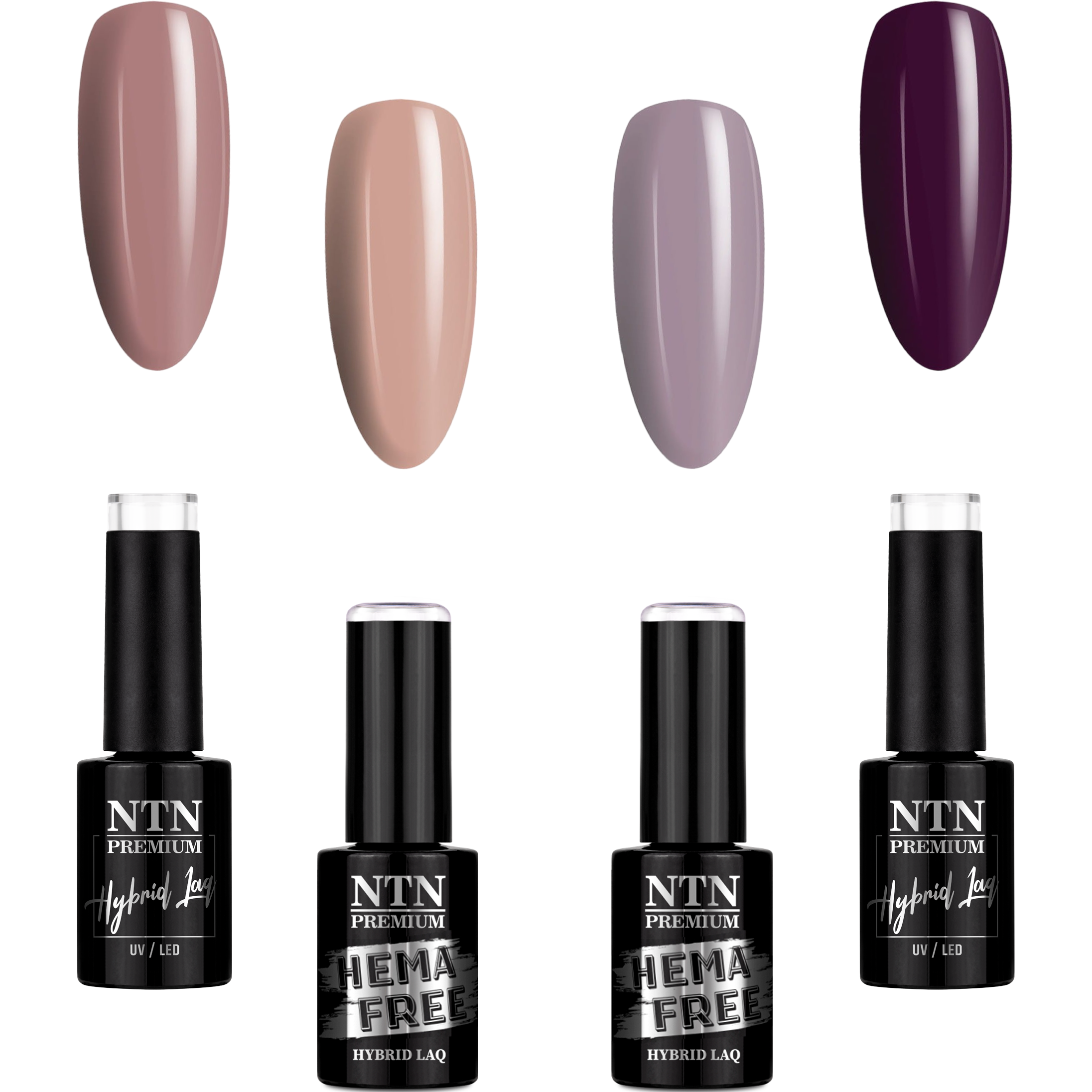 Matowy manicure hybrydowy