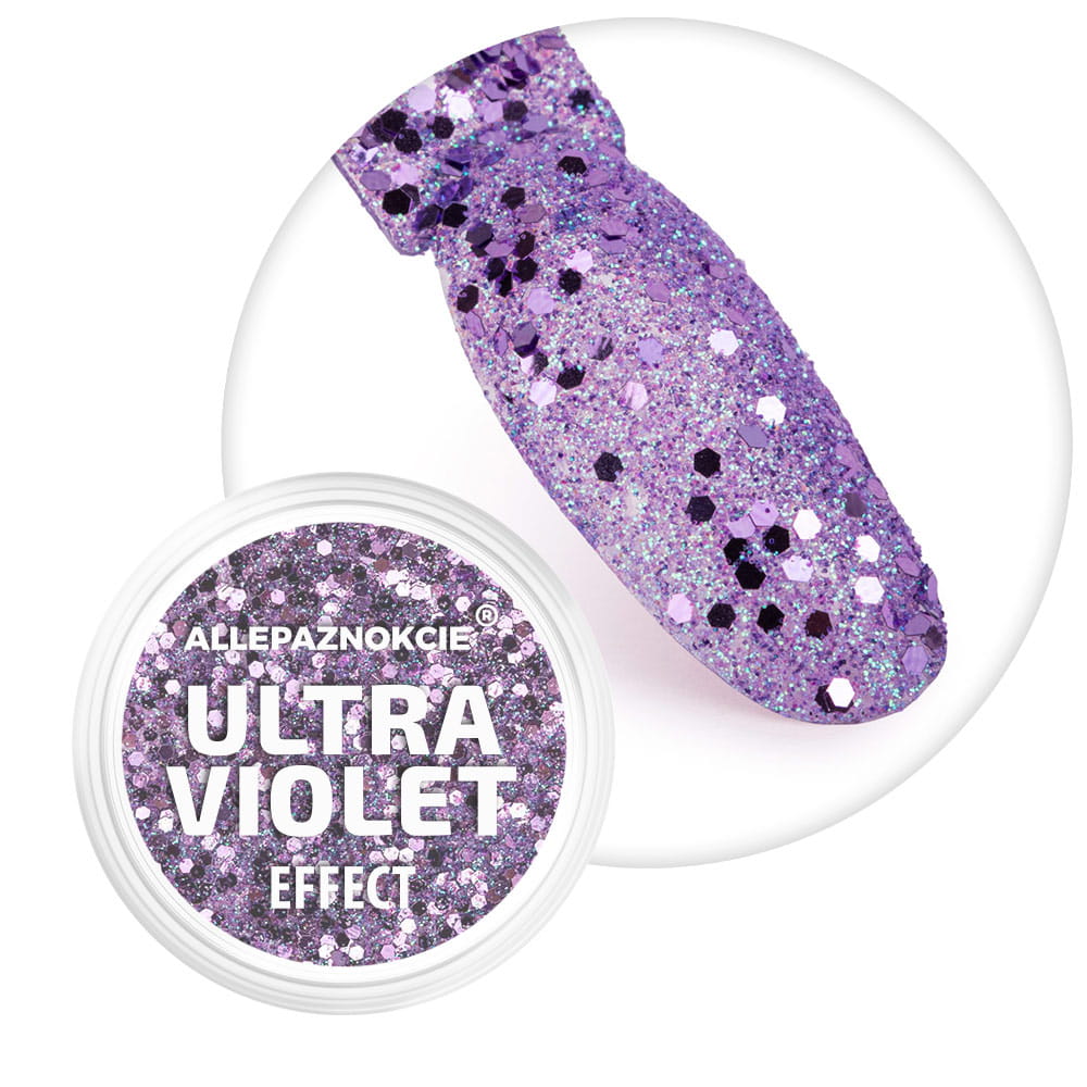 Pyłek do paznokci Ultraviolet Effect Allepaznokcie 1 g Nr 08