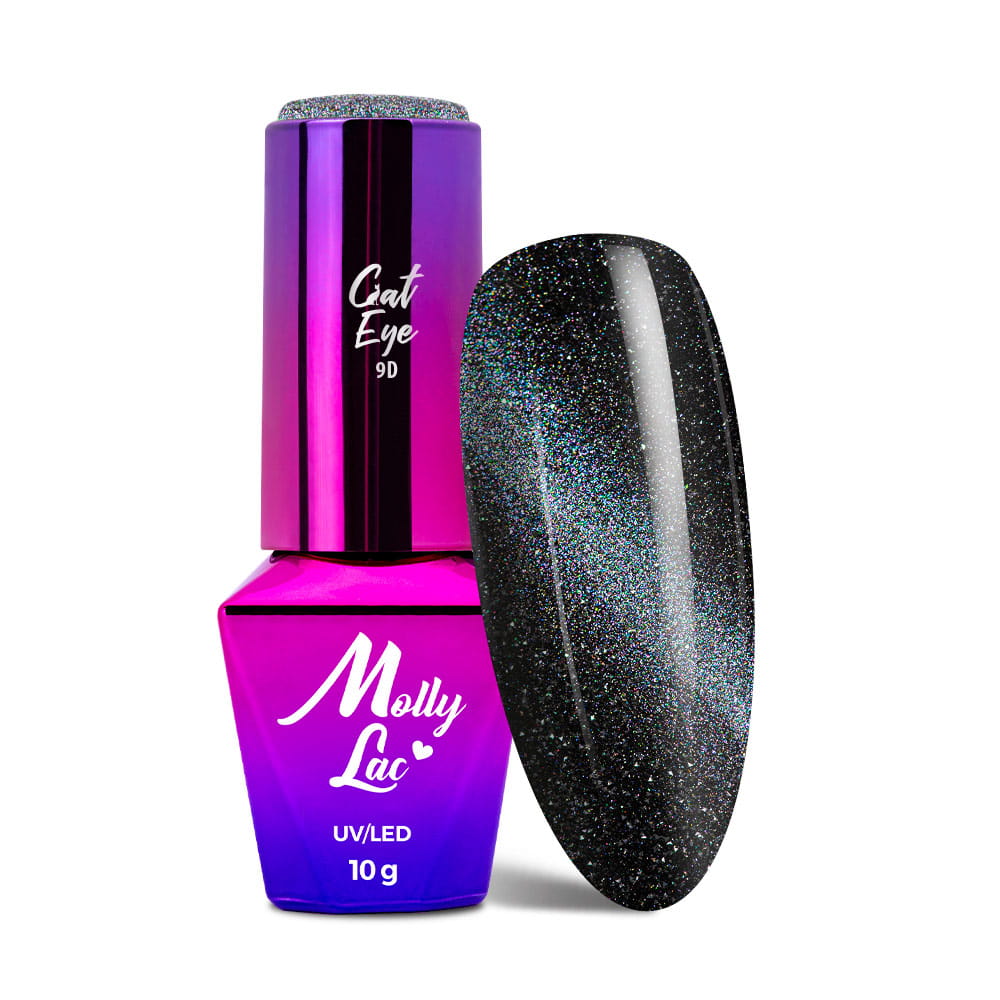 Lakier hybrydowy LED/UV Gel Polish MollyLac Cat Eye Flashing Magic Nr 151 10g