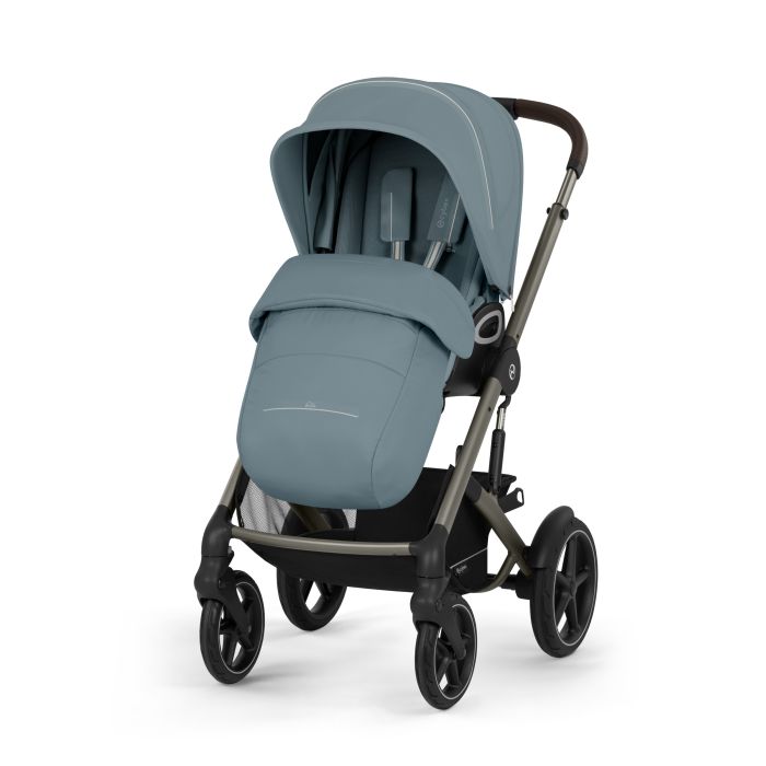 Cybex Talos S Lux 3.0 - terenowy wózek spacerowy-Stormy Blue (Taupe Frame)