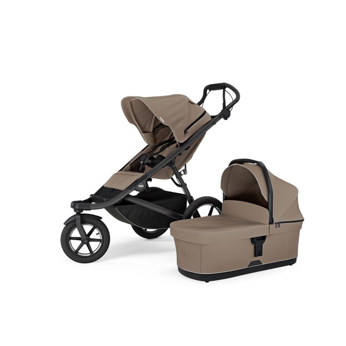 Thule Urban Glide 3 - terenowy wózek głęboko-spacerowy 2w1-Tinted Taupe on Black