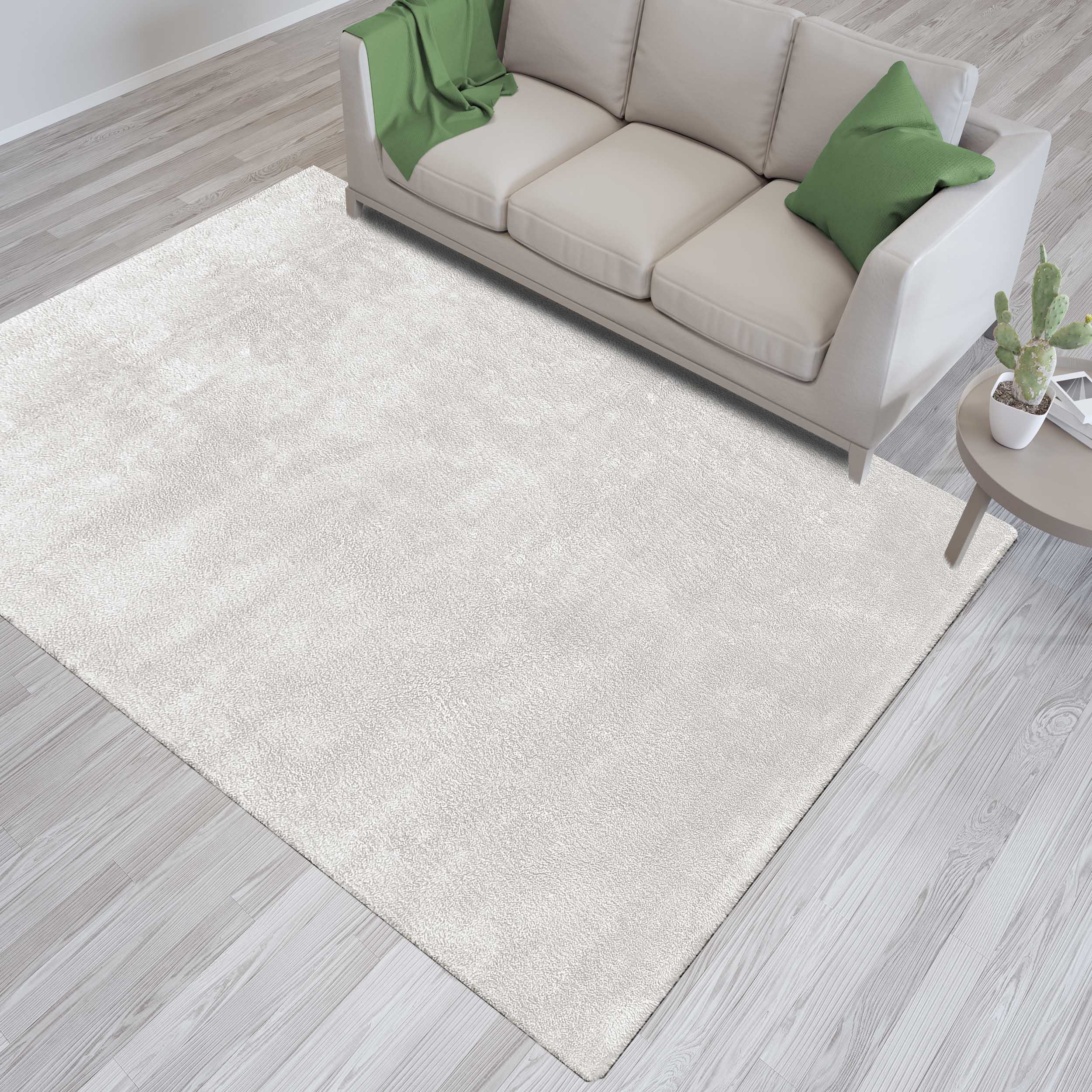 Dywan - 80 x 300 cm - Kremowy - Shaggy - Dywanopol