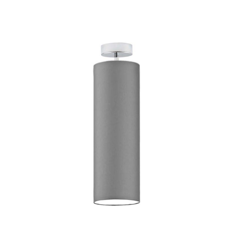 Lampa wisząca Volta Light Factory żyrandol plafon z abażurem tuba Szary BELL P1 1szt.