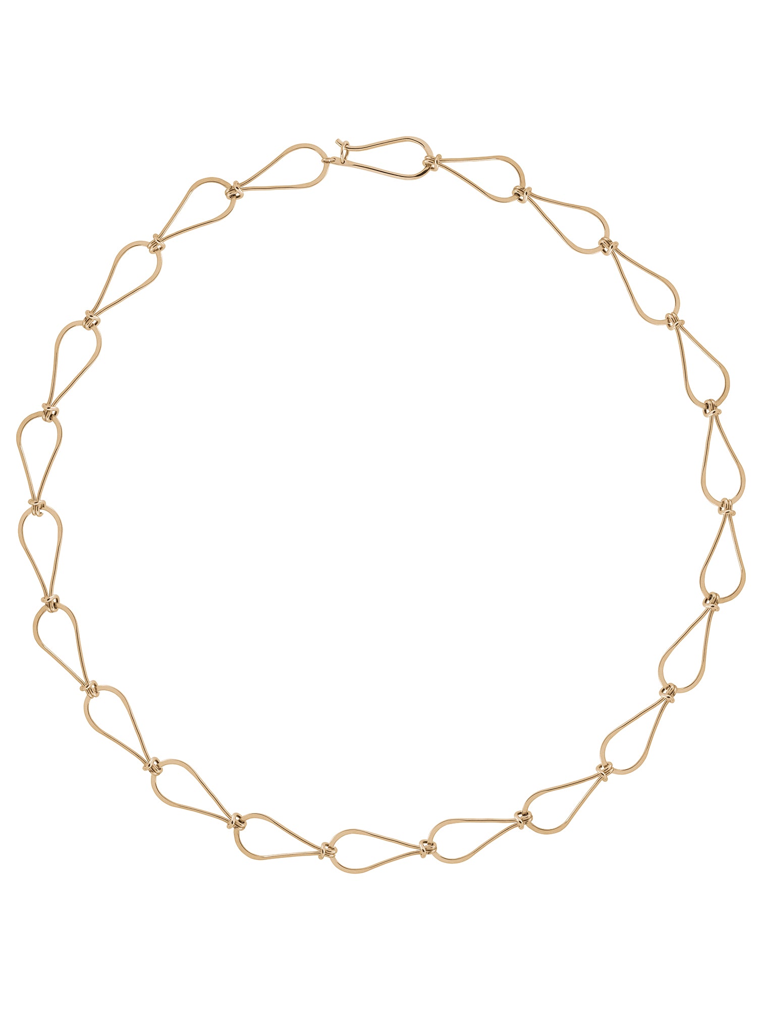 Nectar Necklace - złoty naszyjnik z autorskim, oryginalnym splotem