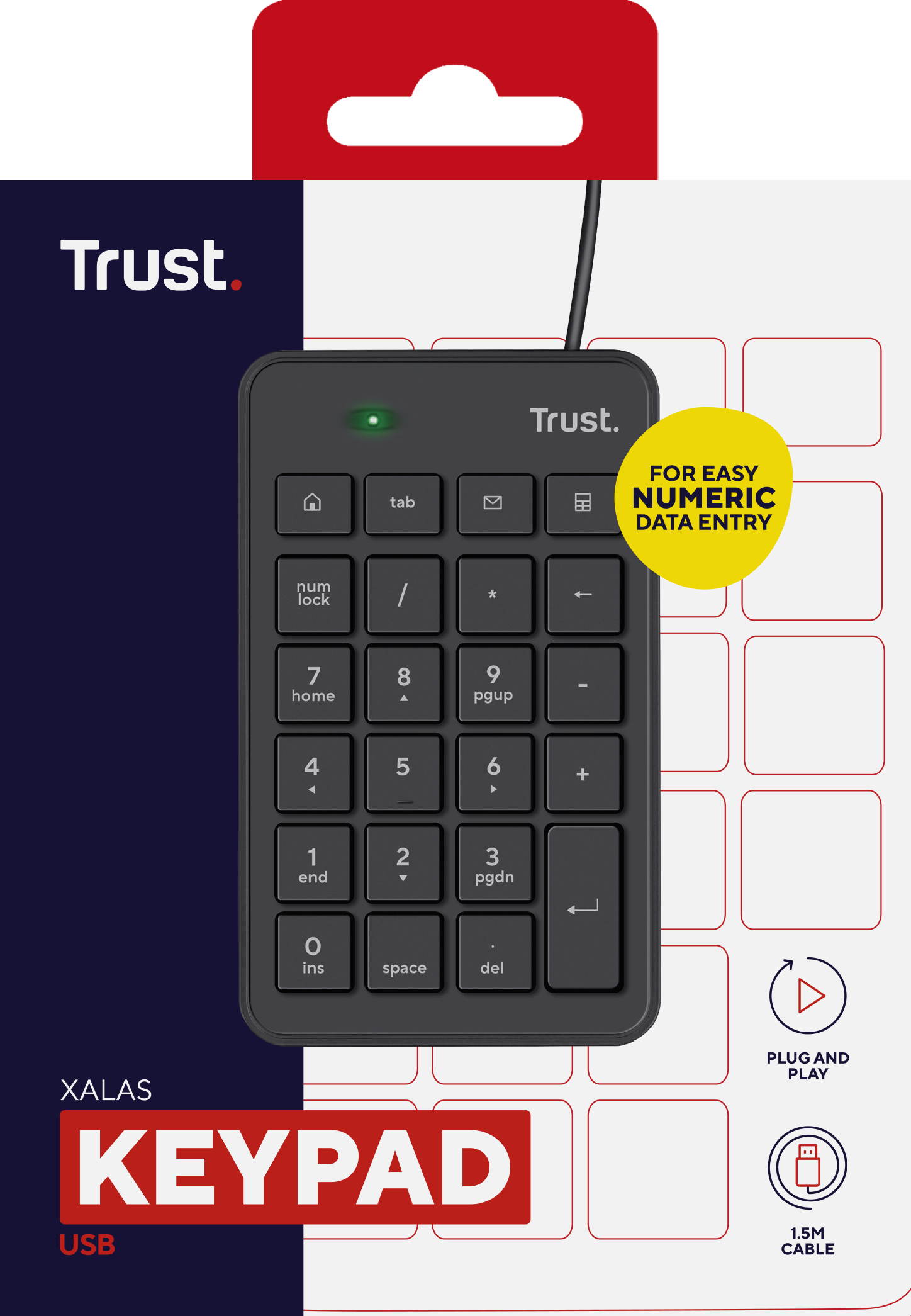 TRUST Klawiatura Numeryczna XALAS 22221 - Henryx24