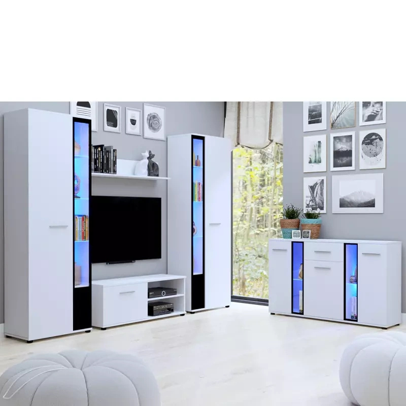 Białe meble do salonu CUBE