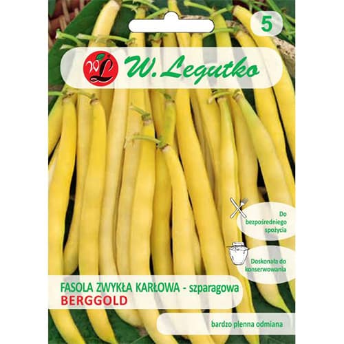 1 szt, Fasola szparagowa Berggold - Nasiona: Ilość w opakowaniu: 50 g
