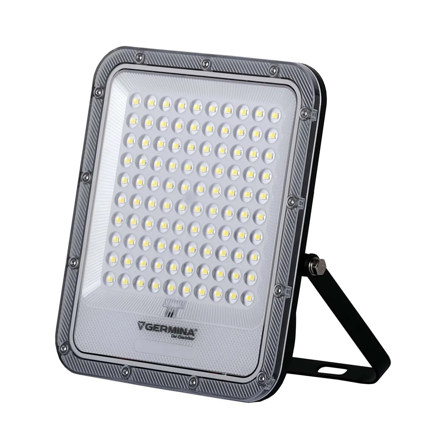 Germina Naświetlacz LED DORADO z panelem sol. 100W 5000K 1200lm IP65 chrom