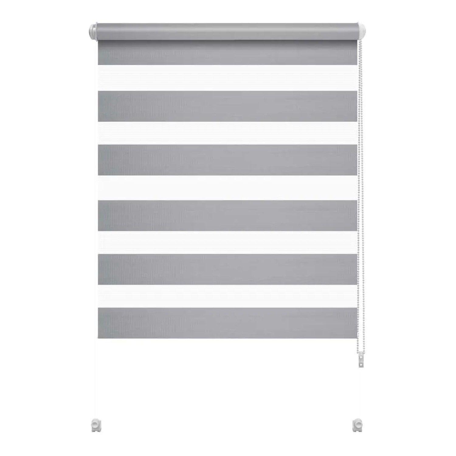 Mini roleta SMART Dzień/noc jasno szara 93 cm x 140 cm