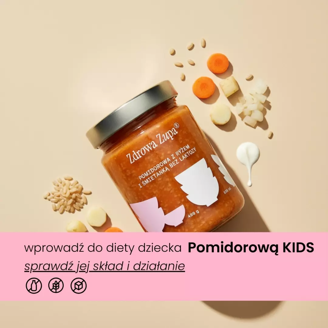 Pomidorowa z ryżem dla Dzieci