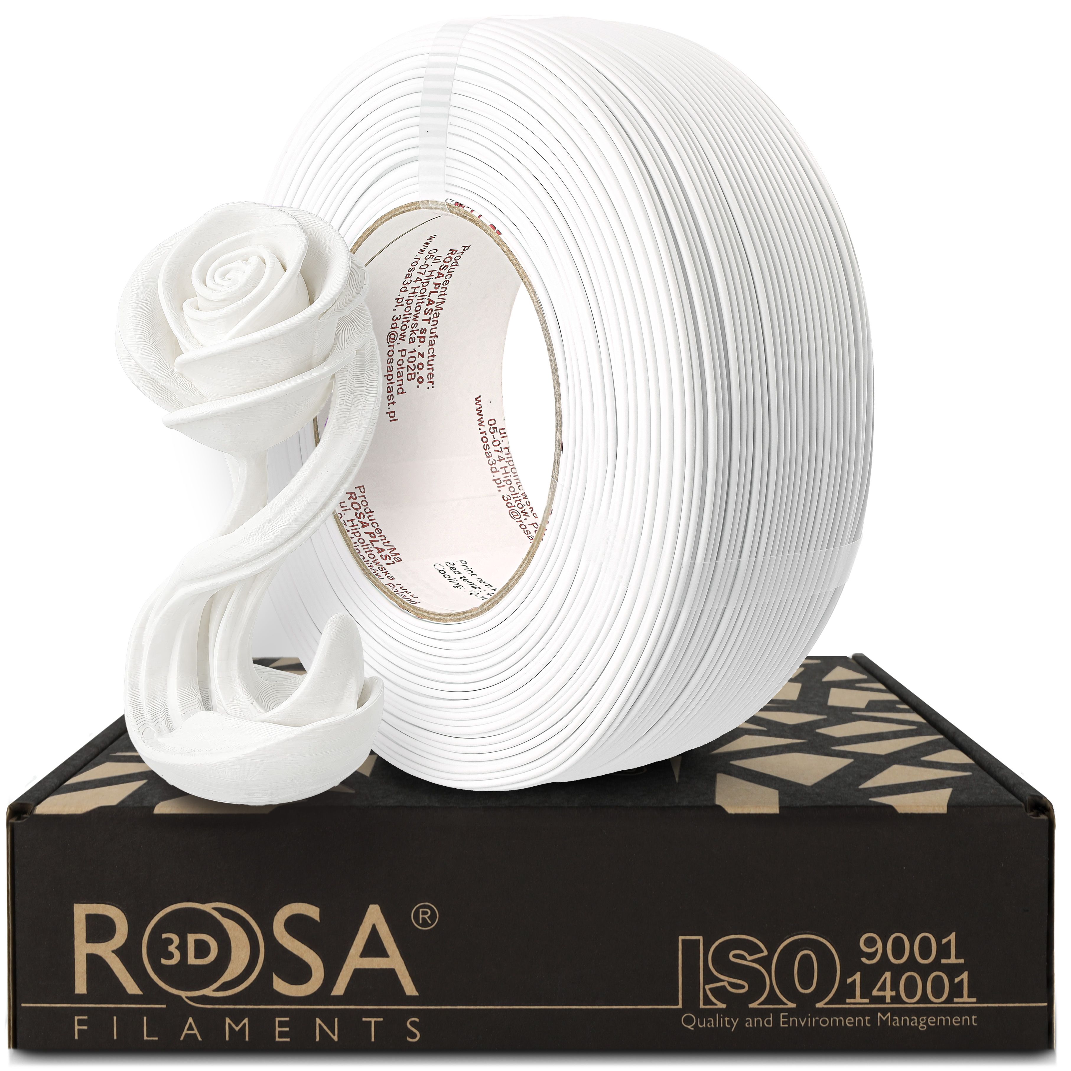 FILAMENT 3D ReFill PLA Starter Winter White (Refill 1kg / 1.75mm)