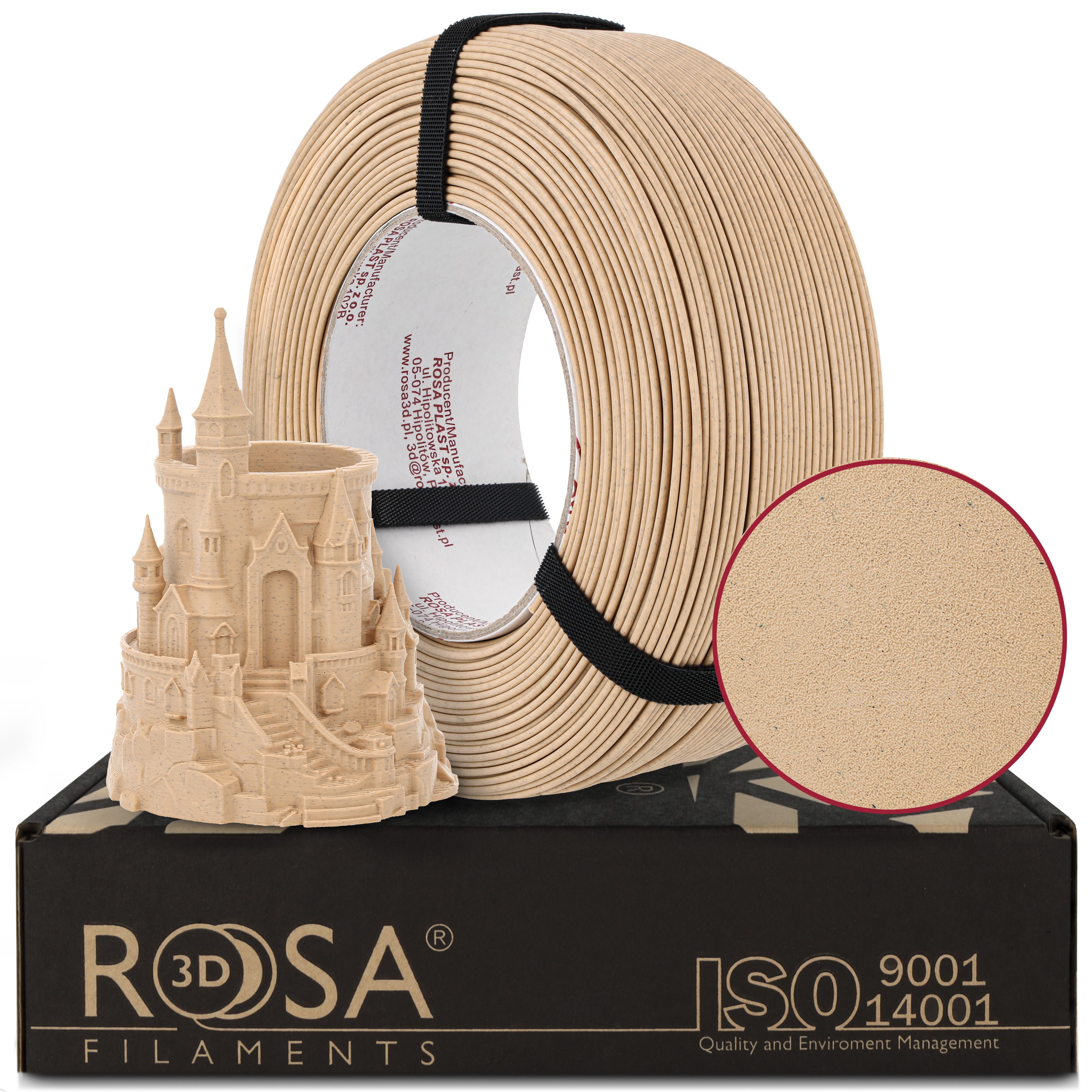 FILAMENT 3D ReFill PLA Speed Matt Marble Sandstone (beige) 1,75mm 1kg