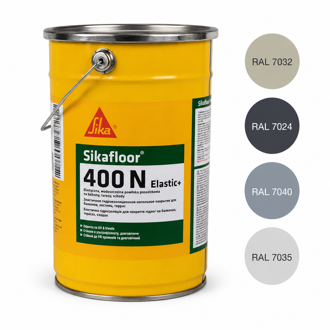 SIKA ŻYWICA POLIURETANOW SIKAFLOOR 400N ELASTIC 6KG KOLORY DO WYBORU
