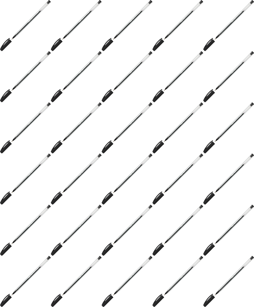 50x Długopis Toma Pionier TO-023, 1.0mm, czarny