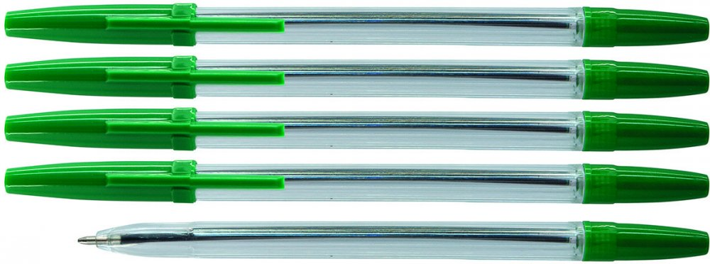 5x Długopis Office Products, 1.0mm, zielony