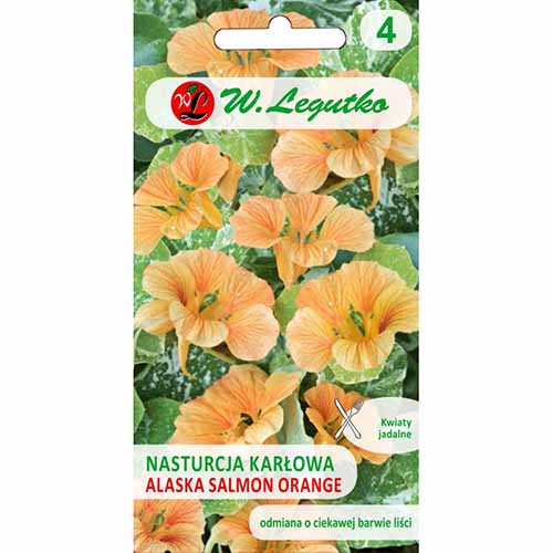 1 pac, Condurul doamnei Alaska Salmon Orange - Semințe: Mod de ambalare: 3 g