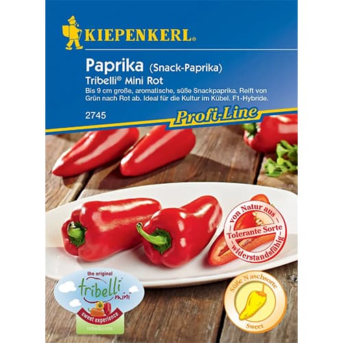 1 szt, Paprika édes Tribelli Mini Red F1 - Magok: Mod de ambalare: 1 db