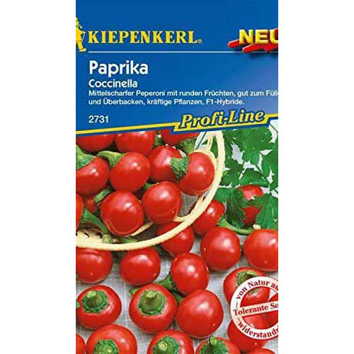 1 szt, Paprika Coccinela - Samen: Ilość w opakowaniu: 1 Stück