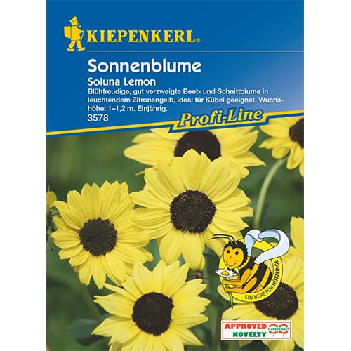 1 szt, Sonnenblume Soluna Lemon - Samen: Ilość w opakowaniu: 1 Stück