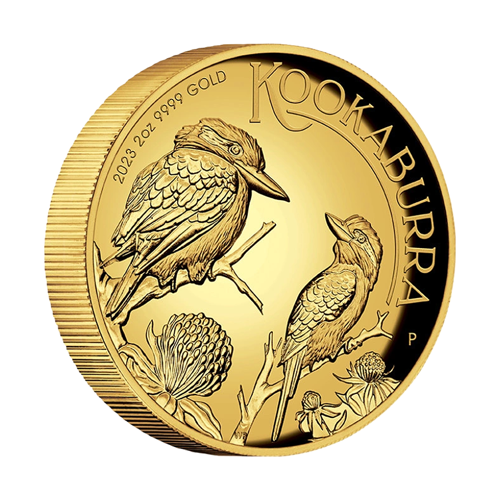 Złota moneta Australijska Kookaburra 2023 Wysoki Relief 2 uncje - wysyłka 24 h! - Mennica Skarbowa