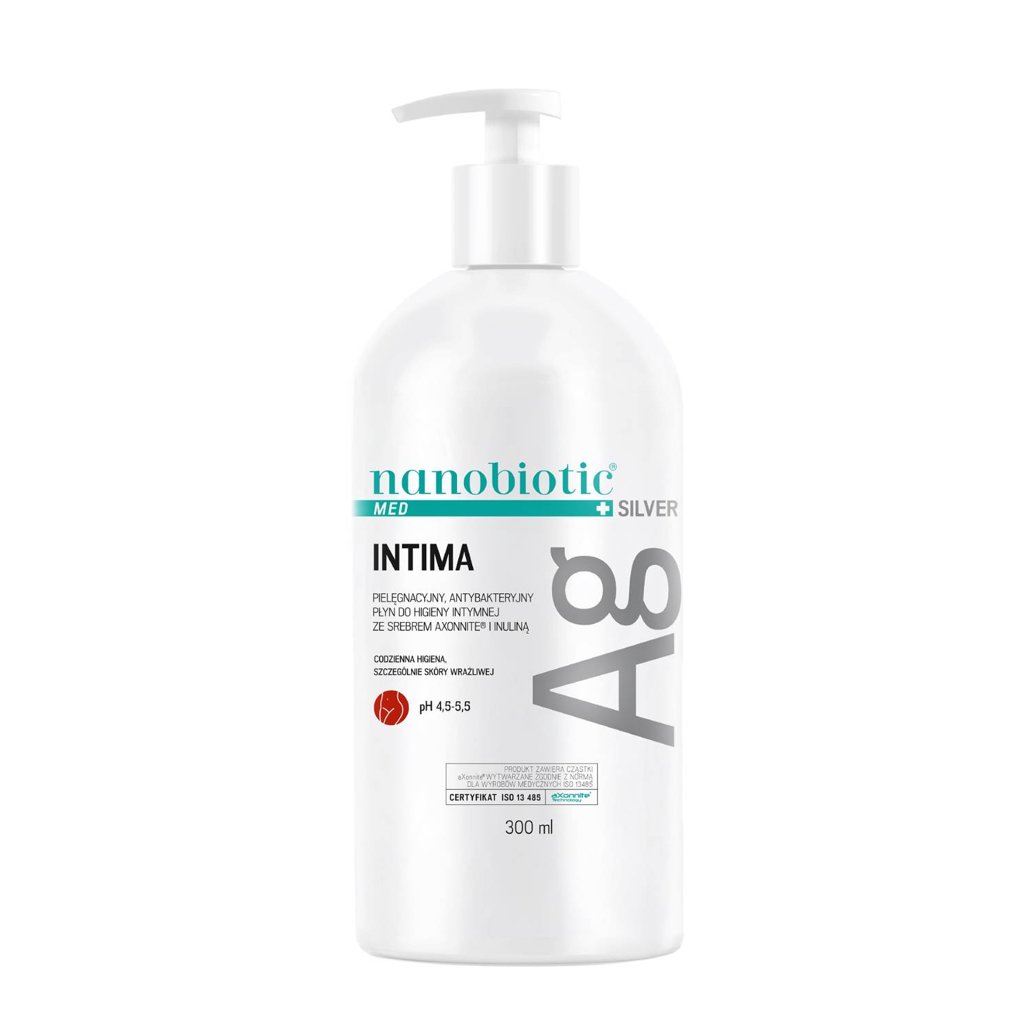 Nanobiotic med silver intima - płyn do higieny intymnej, 300 ml