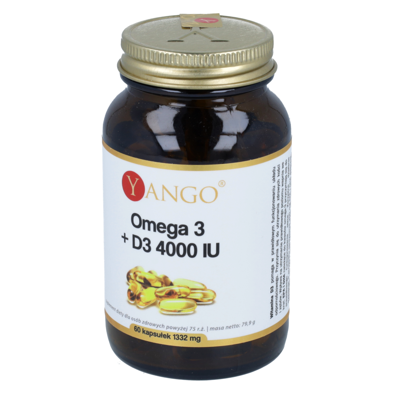 Yango omega 3 + d3 4000 iu, 60 kapsułek