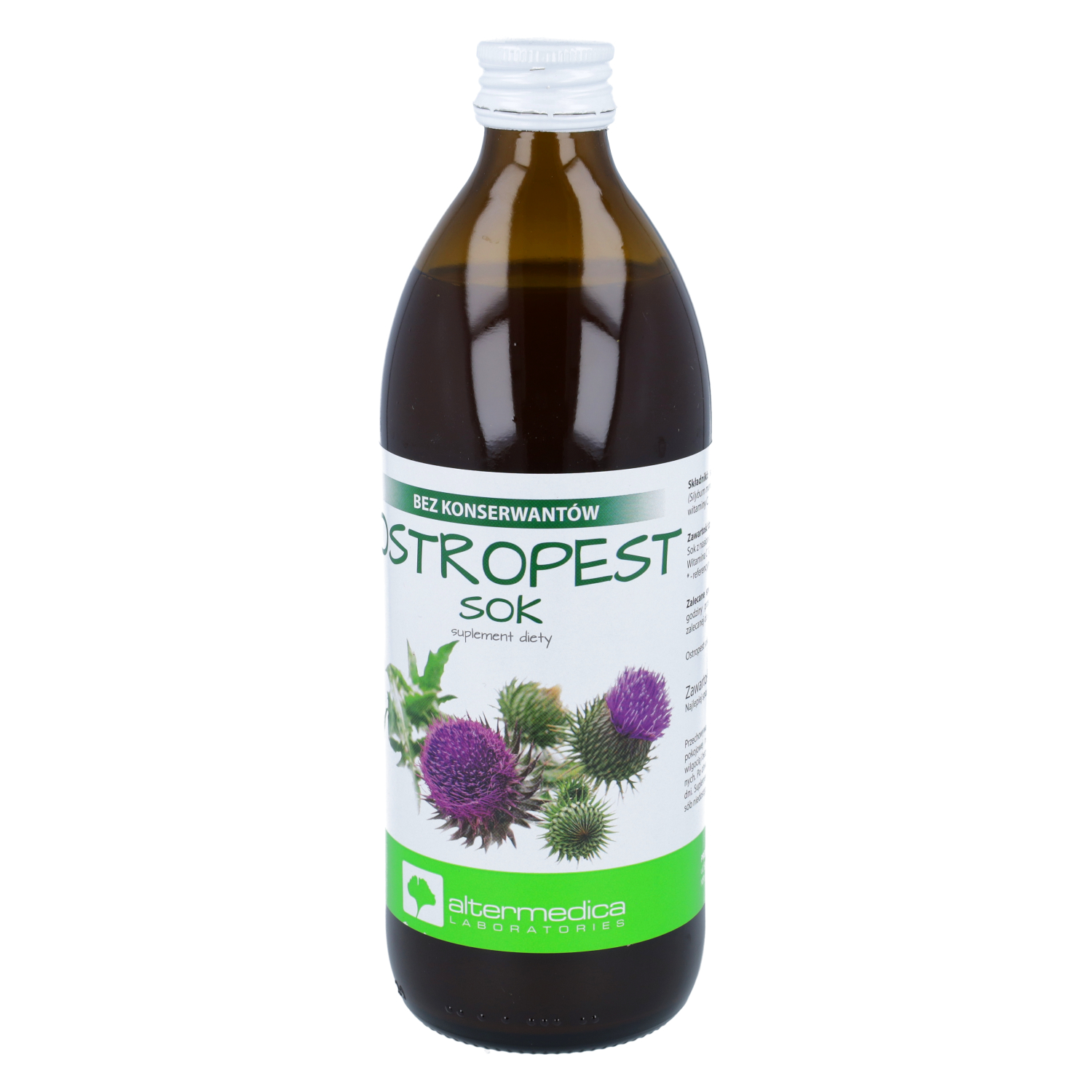 Alter medica, sok z ostropestu, 500 ml