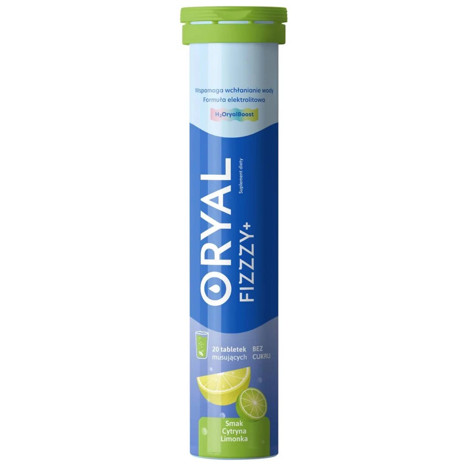 Oryal fizzzy+ smak cytryna-limonka, 20 tabletek musujących