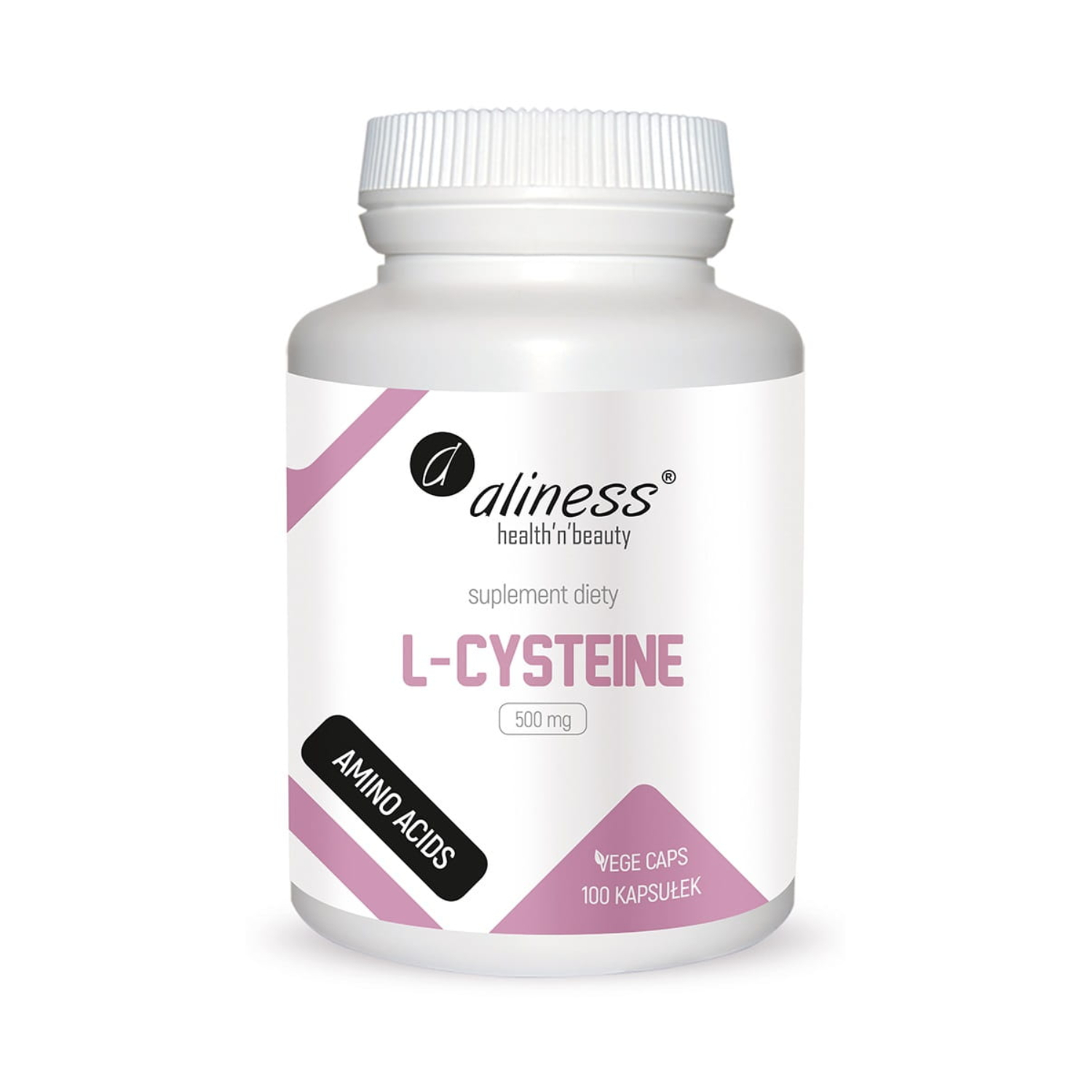 Aliness - l-cysteine 500 mg, włosy skóra, paznokcie, 100 kapsułek