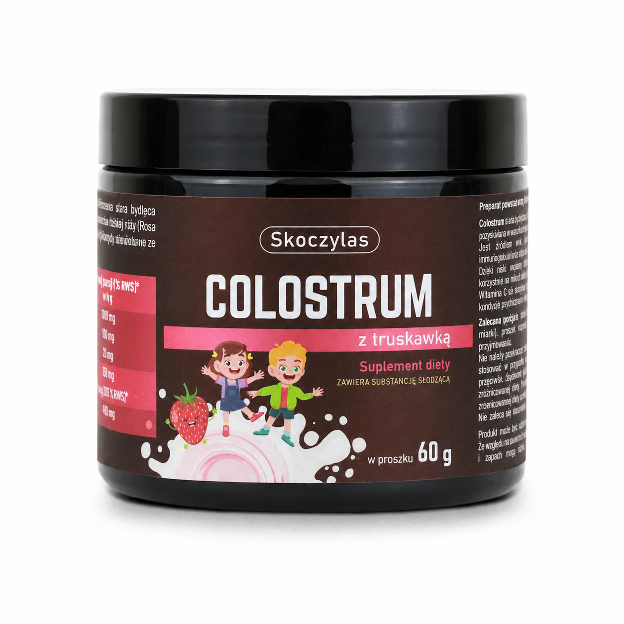 Skoczylas colostrum z truskawką, 60 g