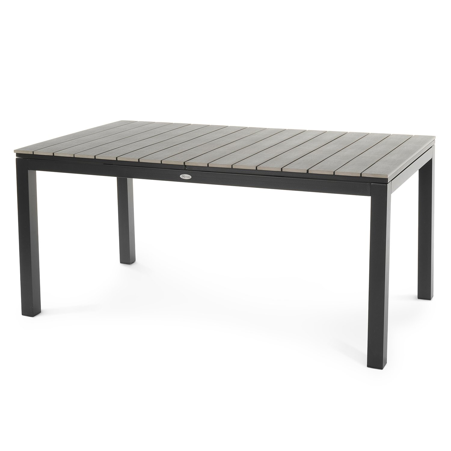 Rozkládací záhradný stôl 160/210 x 90 cm Drena - šedý