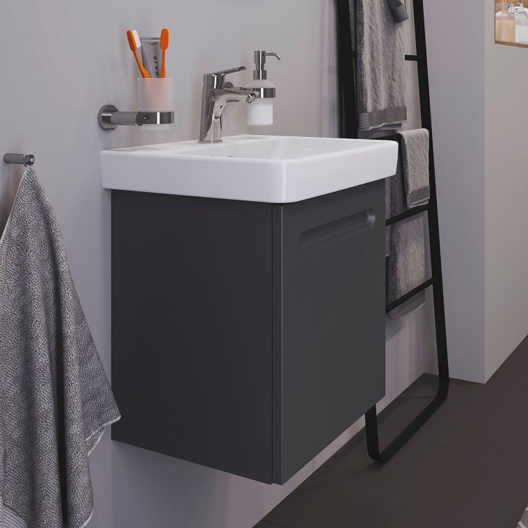 Duravit No.1 szafka 44 cm podumywalkowa wisząca lewa grafit mat N14267L49490000 - Wysyłka w 24h