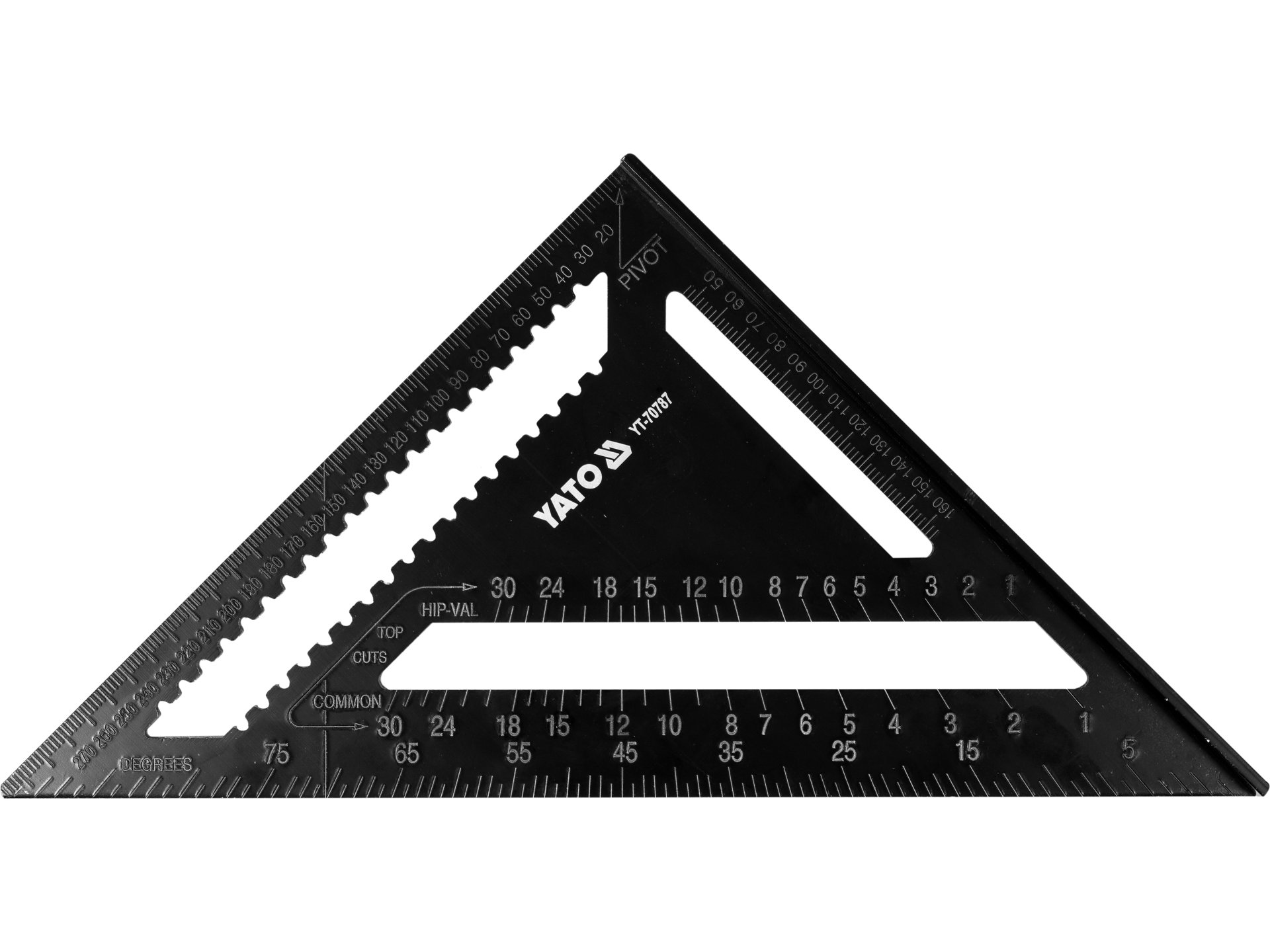 Kątownik ciesielski YATO 300mm ze stopką aluminiowy dekarski YT-70787