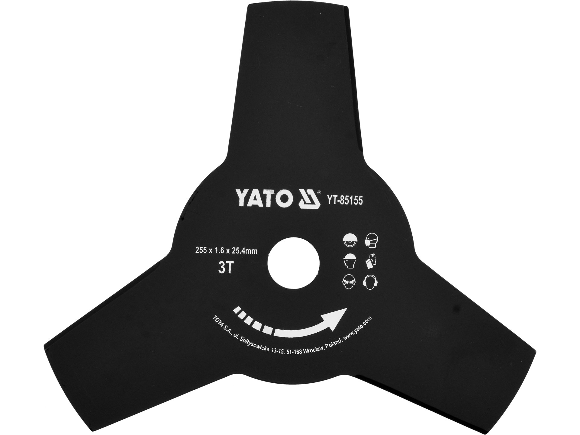 Tarcza do podkaszarki YATO 255mm wymienna tnąca YT-85155